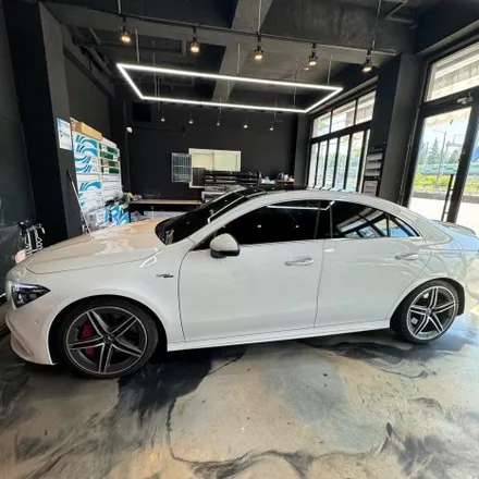 안산 수입차썬팅 전문점 벤츠 CLA 레인보우 V90썬팅 전체 재시공