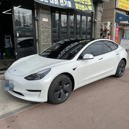 안산썬팅 테슬라 모델3 솔라가드 차콜 시공
