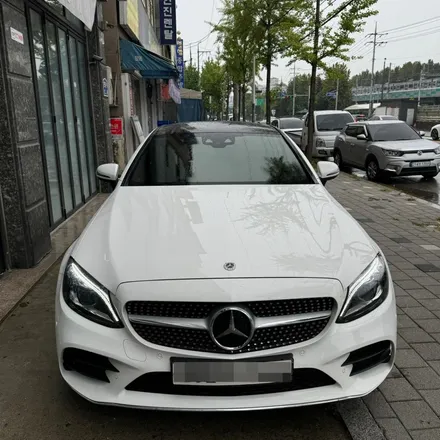 레인보우썬팅 V90 벤츠 C클래스 쿠페 시공후기 안산썬팅