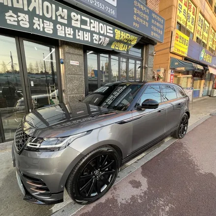 안산썬팅 랜드로버 벨라 블락포디 비바 스카이블루 전체 재시공