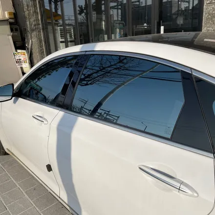 안산썬팅 제네시스G80 블락포디 비바 스카이블루 전체 재시공