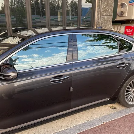 안산썬팅 기아 K9 블락포디 비바 스카이블루 전체 재시공