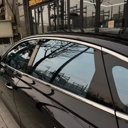 안산 블락포디 썬팅 제네시스G80 스카이블루 전체 재시공 후기