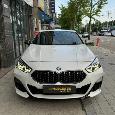 안산 썬팅 BMW 그란쿠페M235i 레인보우 V90 썬팅 전체 재시공