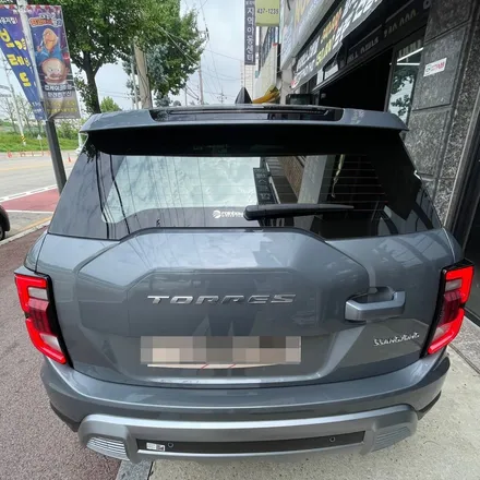 안산 신차패키지 쌍용 토레스 레인보우V90 썬팅후기