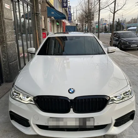 안산썬팅 BMW 5시리즈 레인보우V90 썬팅 전체 재시공 후기