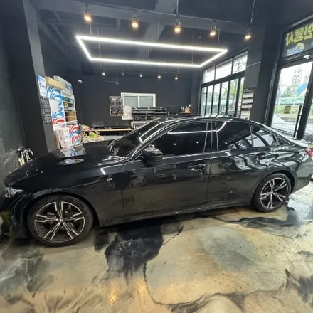 안산시흥 썬팅 전문점 BMW 3시리즈 레인보우 V90 틴팅 전체 재시공