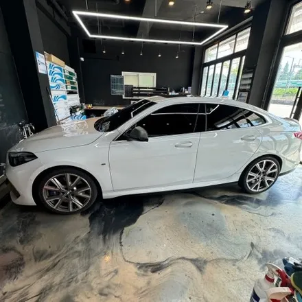 안산 썬팅 BMW 그란쿠페M235i 레인보우 V90 썬팅 전체 재시공