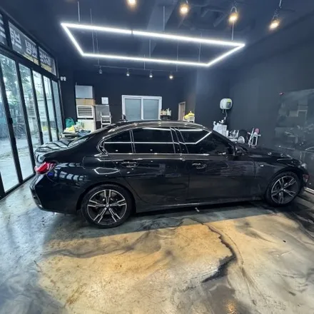 안산시흥 썬팅 전문점 BMW 3시리즈 레인보우 V90 틴팅 전체 재시공