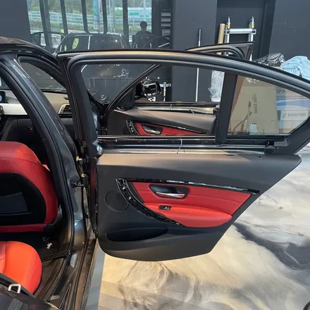 안산썬팅 BMW 3시리즈 레인보우V90 전체 재시공