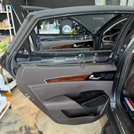 안산 레인보우썬팅 V90 기아 K7 전체 재시공썬팅