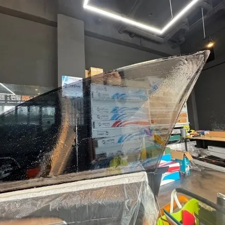 안산 틴팅 테슬라 모델 3 블락포디 비바 스카이블루 전체재시공 후기