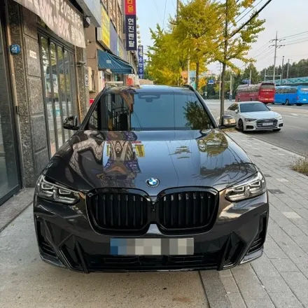 안산 수입차썬팅 BMW X3 레인보우V90 전체 재시공 후기