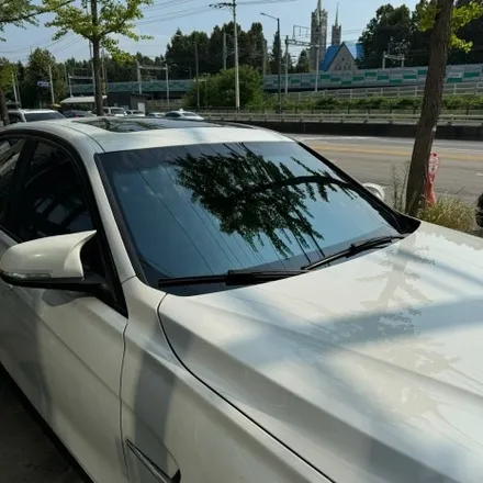 안산썬팅 블락포디 스카이블루 BMW 3시리즈 전체 재시공