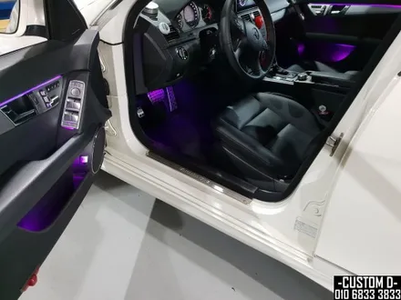 벤츠 실내튜닝 W204 C클래스 엠비언트 라이트 C200 RGB광섬유 가변 LED무드등 리얼후기! / 인천 남동구