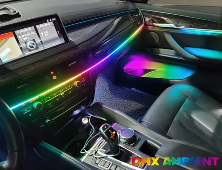 BMW x5 x6 엠비언트 깔끔하게 시공 잘하는 전문 업체 DMX / 인천 남동구