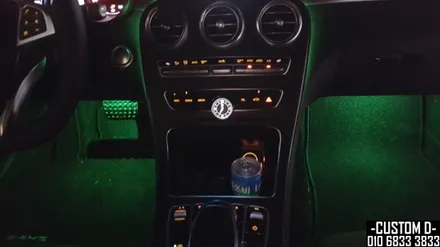 W205 C클래스 카브리올레 엠비언트 라이트 64가지 색상 광량 업그레이드 / 인천 남동구