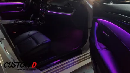 BMW5시리즈 - 520D (F10) 실내 RGB 가변 엠비언트 무드등 작업 후기 / 인천 남동구