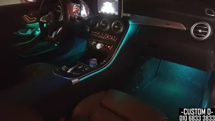 벤츠 W205 C220D쿠페 RGB엠비언트 라이트 가변무드등 튜닝! / 인천 남동구