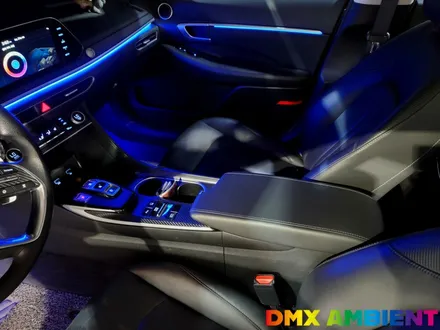 DN8 쏘나타 엠비언트 순정 연동 광량업 DMX 블랙 아크릴 시공! / 인천 남동구