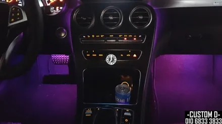 W205 C클래스 카브리올레 엠비언트 라이트 64가지 색상 광량 업그레이드 / 인천 남동구