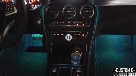 W205 C클래스 카브리올레 엠비언트 라이트 64가지 색상 광량 업그레이드 / 인천 남동구
