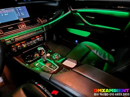 BMW 5시리즈 엠비언트 실내 튜닝의 혁신 DMX 무빙 무드등! 비노출 아크릴 시공 전문 / 인천 남동구