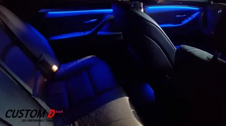 BMW5시리즈 - 520D (F10) 실내 RGB 가변 엠비언트 무드등 작업 후기 / 인천 남동구
