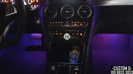 W205 C클래스 카브리올레 엠비언트 라이트 64가지 색상 광량 업그레이드 / 인천 남동구