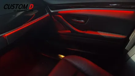 BMW5시리즈 - 520D (F10) 실내 RGB 가변 엠비언트 무드등 작업 후기 / 인천 남동구