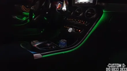 벤츠 W205 C220D쿠페 RGB엠비언트 라이트 가변무드등 튜닝! / 인천 남동구
