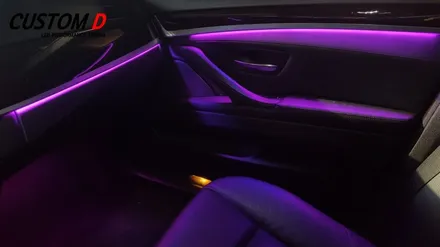 BMW5시리즈 - 520D (F10) 실내 RGB 가변 엠비언트 무드등 작업 후기 / 인천 남동구