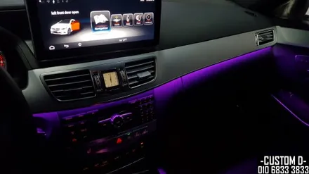 벤츠 후기형 W212 E클래스 엠비언트 라이트 순정 가변 RGB LED무드등 광량업 실내 튜닝 / 인천 남동구
