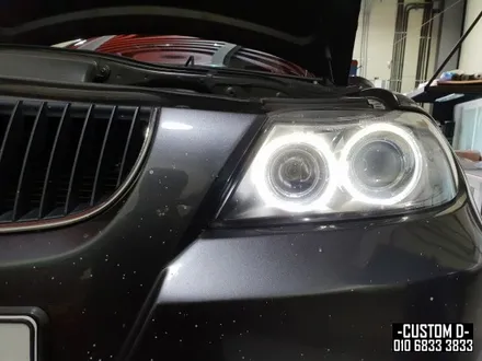 BMW E90 328i LED링마커(엔젤아이) 320D HID D1S 6000K 벌브 교체! / 인천 남동구