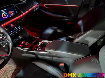 DN8 쏘나타 엠비언트 순정 연동 광량업 DMX 블랙 아크릴 시공! / 인천 남동구