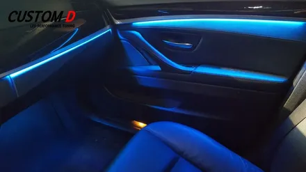 BMW5시리즈 - 520D (F10) 실내 RGB 가변 엠비언트 무드등 작업 후기 / 인천 남동구