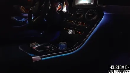 벤츠 W205 C220D쿠페 RGB엠비언트 라이트 가변무드등 튜닝! / 인천 남동구