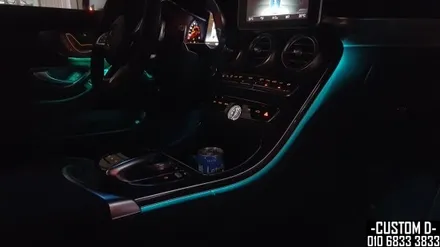 벤츠 W205 C220D쿠페 RGB엠비언트 라이트 가변무드등 튜닝! / 인천 남동구