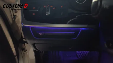 BMW5시리즈 - 520D (F10) 실내 RGB 가변 엠비언트 무드등 작업 후기 / 인천 남동구