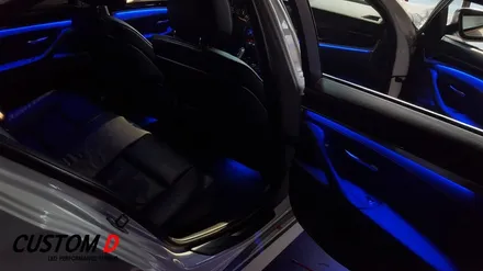 BMW5시리즈 - 520D (F10) 실내 RGB 가변 엠비언트 무드등 작업 후기 / 인천 남동구