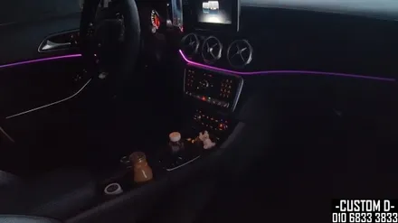 벤츠 X156 GLA250 풀컬러 RGB엠비언트 실내무드등 인스톨! / 인천 남동구