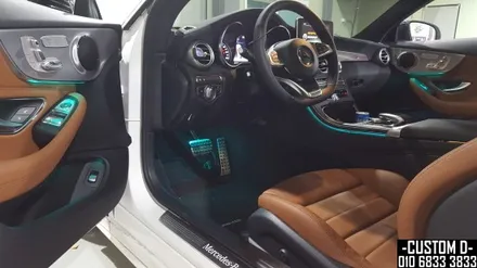 W205 C클래스 카브리올레 엠비언트 라이트 64가지 색상 광량 업그레이드 / 인천 남동구