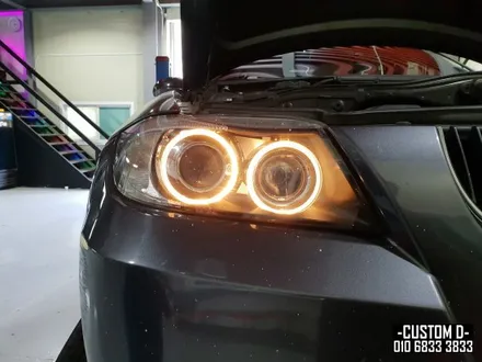 BMW E90 328i LED링마커(엔젤아이) 320D HID D1S 6000K 벌브 교체! / 인천 남동구