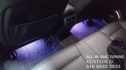 르노삼성SM6 - 1.2열 풀컬러 RGB LED풋등 / 전조등.HID벌브 / 인천 남동구