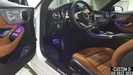 W205 C클래스 카브리올레 엠비언트 라이트 64가지 색상 광량 업그레이드 / 인천 남동구