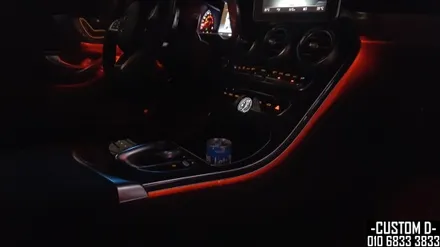 W205 C클래스 카브리올레 엠비언트 라이트 64가지 색상 광량 업그레이드 / 인천 남동구