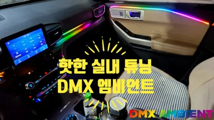 전 차종 시공이 가능한 차량 실내 튜닝 DMX 무빙엠비언트 / 인천 남동구