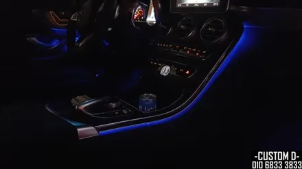 W205 C클래스 카브리올레 엠비언트 라이트 64가지 색상 광량 업그레이드 / 인천 남동구