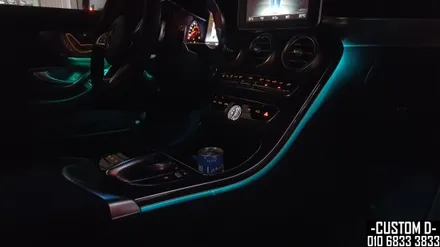 W205 C클래스 카브리올레 엠비언트 라이트 64가지 색상 광량 업그레이드 / 인천 남동구