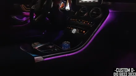 W205 C클래스 카브리올레 엠비언트 라이트 64가지 색상 광량 업그레이드 / 인천 남동구